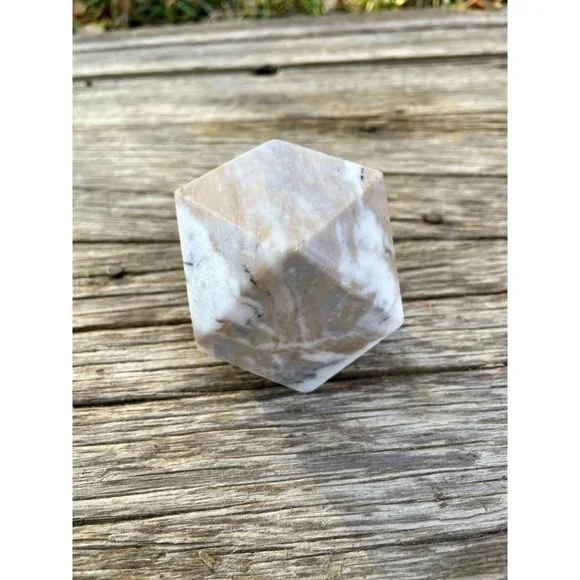 Vintage marble Geometric Paperweight Desk Decor - Picture 9 of 14